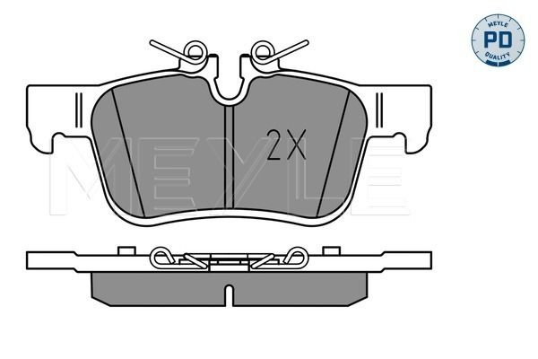 MEYLE 025 225 6816/PD Brake Pad Set, disc brake