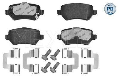 Brake Pad Set, disc brake MEYLE 025 234 1715/PD