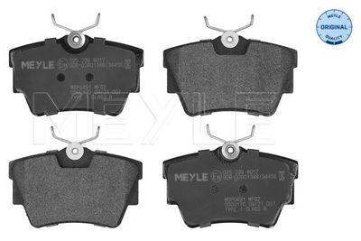 Brake Pad Set, disc brake MEYLE 025 239 8017