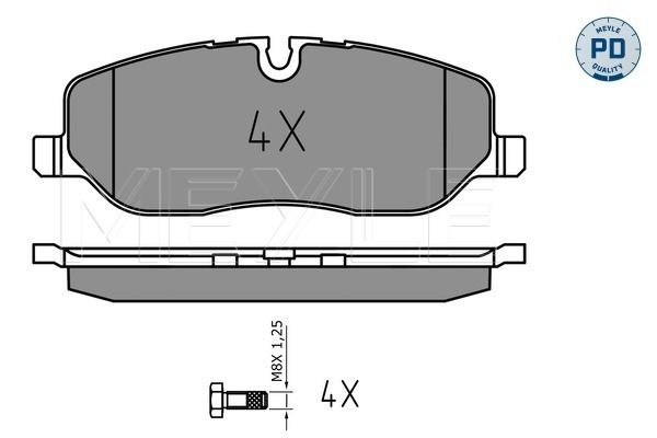 MEYLE 025 241 9118/PD Brake Pad Set, disc brake