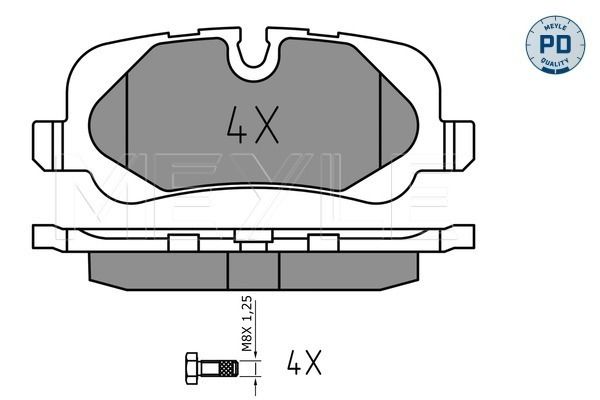 MEYLE 025 241 9217/PD Brake Pad Set, disc brake