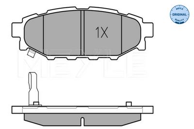 Brake Pad Set, disc brake MEYLE 025 242 7114/W