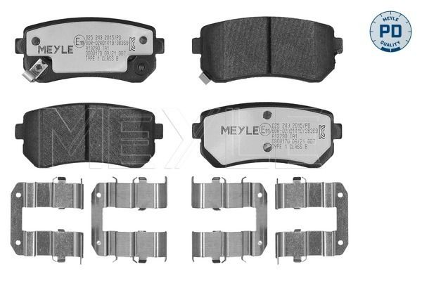 MEYLE 025 243 2015/PD Brake Pad Set, disc brake