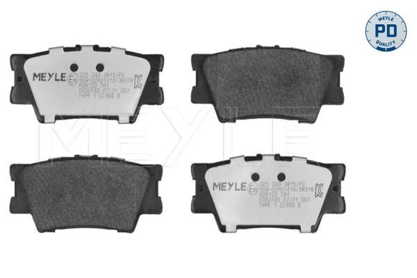 MEYLE 025 243 3815/PD Brake Pad Set, disc brake