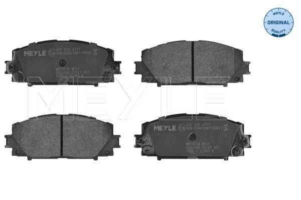 MEYLE 025 243 4717 Brake Pad Set, disc brake