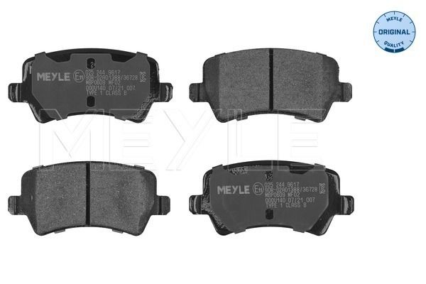 MEYLE 025 244 9617 Brake Pad Set, disc brake