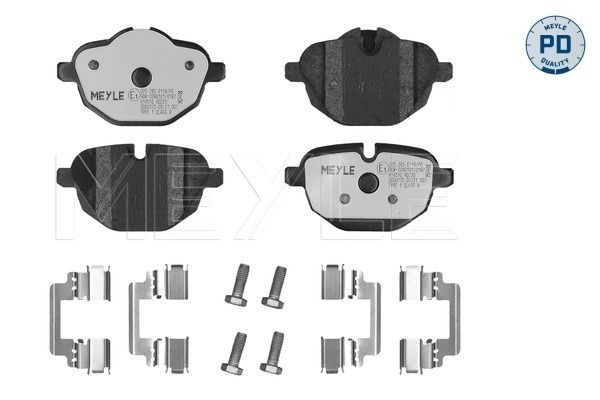 MEYLE 025 245 6118/PD Brake Pad Set, disc brake