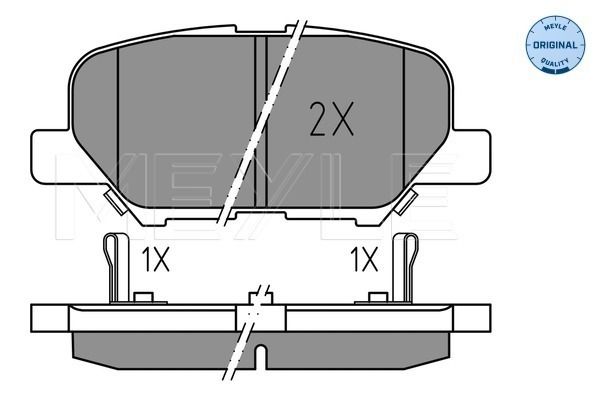 MEYLE 025 256 8814 Brake Pad Set, disc brake