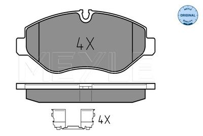 Brake Pad Set, disc brake MEYLE 025 291 9220