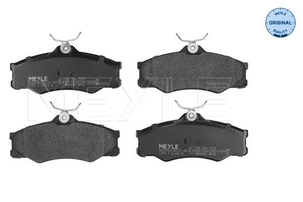MEYLE 025 209 7919 Brake Pad Set, disc brake
