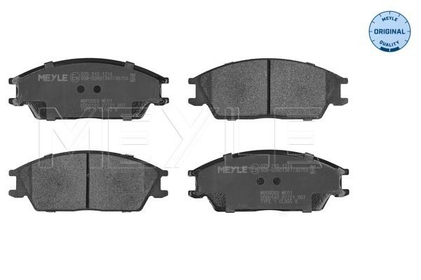 MEYLE 025 210 1214 Brake Pad Set, disc brake