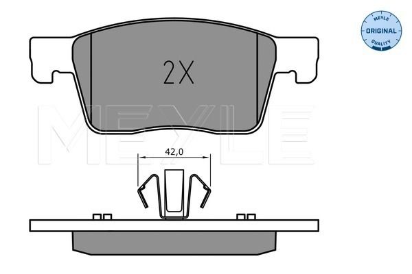 MEYLE 025 223 4519 Brake Pad Set, disc brake