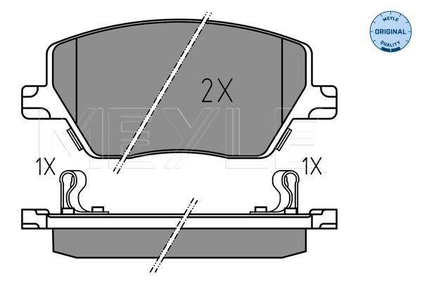 MEYLE 025 223 9719 Brake Pad Set, disc brake