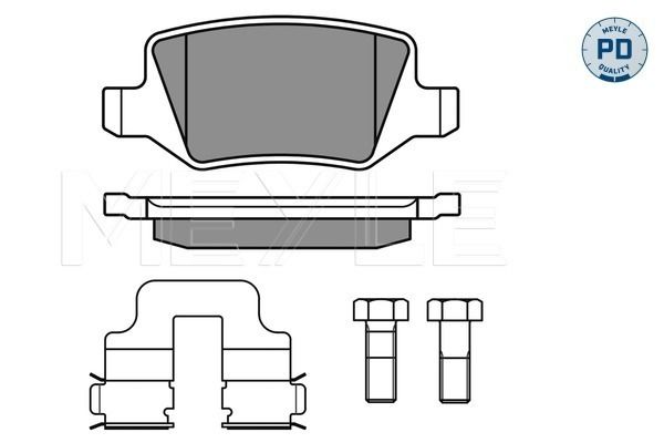 MEYLE 025 231 3814/PD Brake Pad Set, disc brake