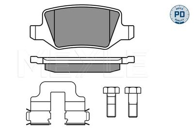 Brake Pad Set, disc brake MEYLE 025 231 3814/PD