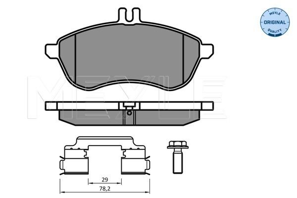 MEYLE 025 243 0620/K2 Brake Pad Set, disc brake