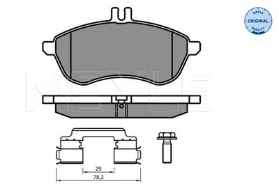Brake Pad Set, disc brake MEYLE 025 243 0620/K2
