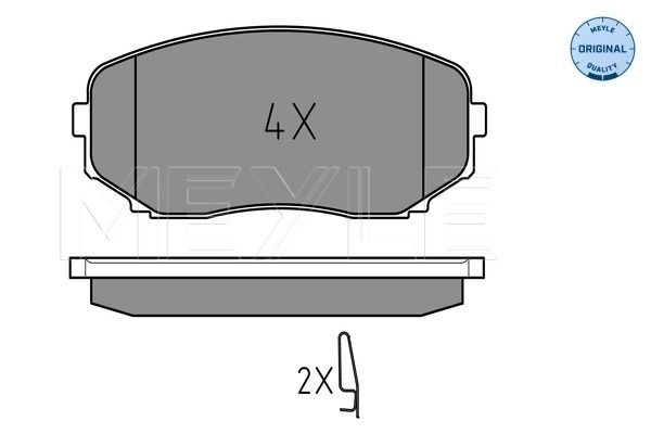MEYLE 025 245 4417/W Brake Pad Set, disc brake