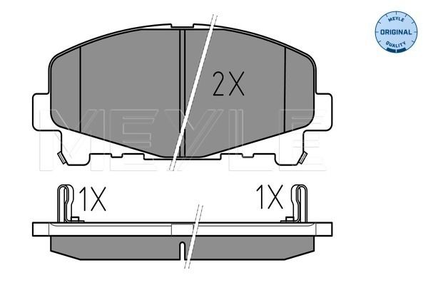 MEYLE 025 247 6616 Brake Pad Set, disc brake