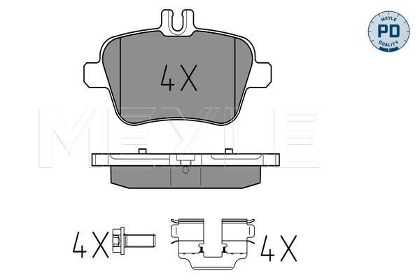 MEYLE 025 248 4818/PD Brake Pad Set, disc brake