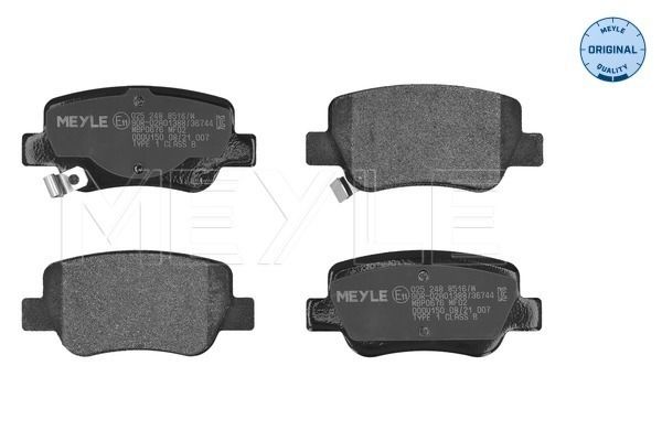 MEYLE 025 248 8516/W Brake Pad Set, disc brake