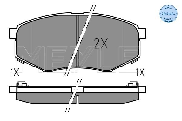 MEYLE 025 251 8718 Brake Pad Set, disc brake