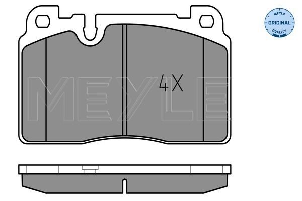 MEYLE 025 256 4316 Brake Pad Set, disc brake