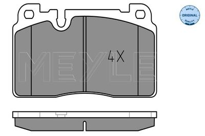 Brake Pad Set, disc brake MEYLE 025 256 4316