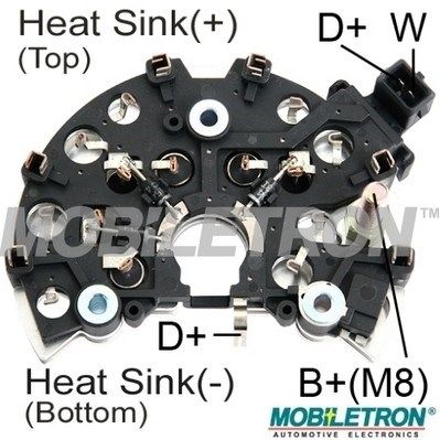 Rectifier, alternator MOBILETRON RB-107H