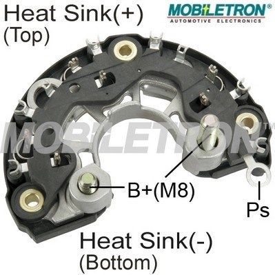 Rectifier, alternator MOBILETRON RB-116H