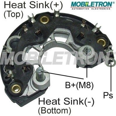 Rectifier, alternator MOBILETRON RB-117H