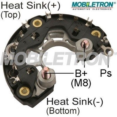Rectifier, alternator MOBILETRON RB-118H