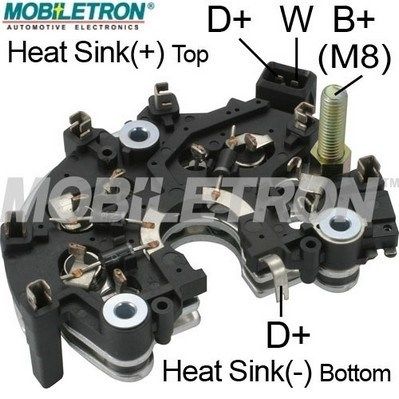 Rectifier, alternator MOBILETRON RB-122H