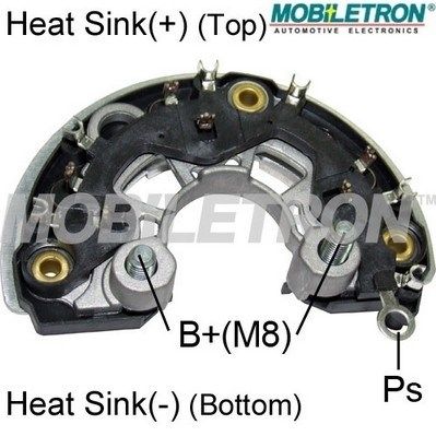 Rectifier, alternator MOBILETRON RB-166H