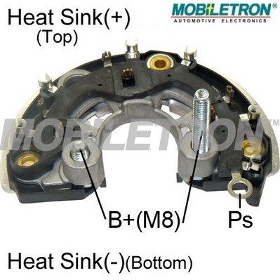 Rectifier, alternator MOBILETRON RB-168H