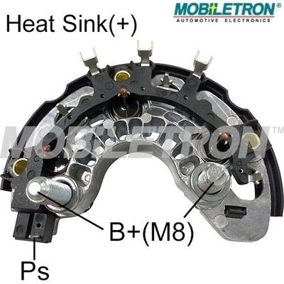 Rectifier, alternator MOBILETRON RD-44