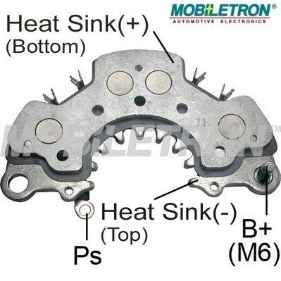 Rectifier, alternator MOBILETRON RH-77