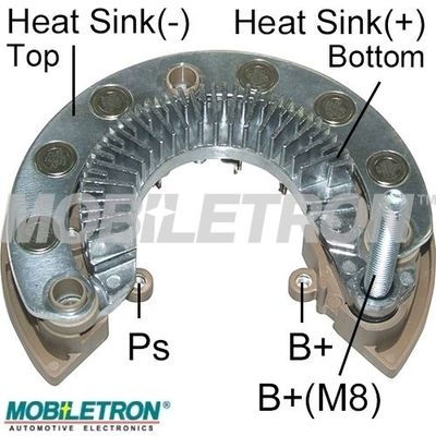 Rectifier, alternator MOBILETRON RM-239