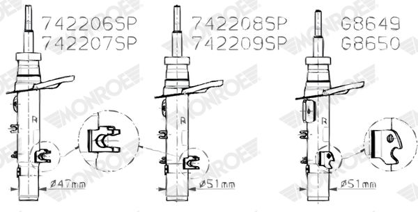 MONROE 742207SP Shock Absorber