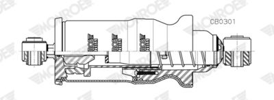 Shock Absorber, driver cab suspension MONROE CB0301