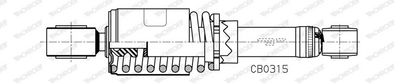 Shock Absorber, driver cab suspension MONROE CB0315