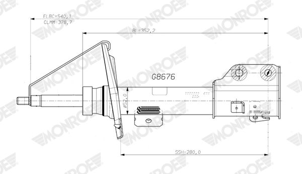 MONROE G8676 Shock Absorber