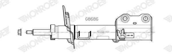 MONROE G8686 Shock Absorber