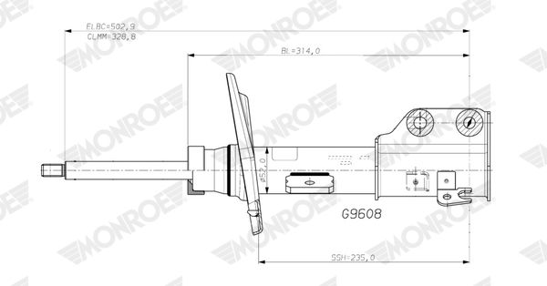 MONROE G9608 Shock Absorber