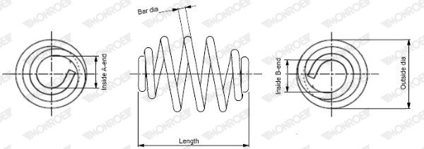 MONROE SN0445 Suspension Spring
