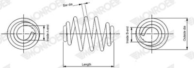 Suspension Spring MONROE SN3652