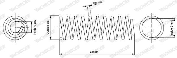 MONROE SP0645 Suspension Spring