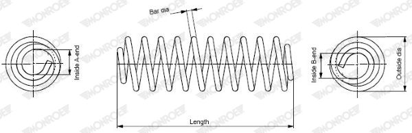 MONROE SP1621 Suspension Spring