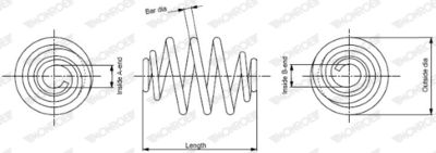 Suspension Spring MONROE SP3408