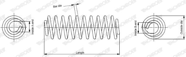 MONROE SP3459 Suspension Spring